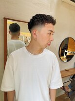 サン 鎌倉長谷(3.) メンズカット　スペインカール×フェードカット　20代メンズ30代