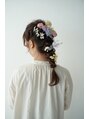 ロッソ ハヤマ 葉山本店(ROSSO Hayama) お花を散りばめた、編みおろしアレンジスタイル♪