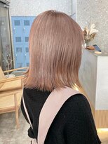 サンクプロジェクト(cinq PROJECT)&nbsp;ダブルカラーピンクベージュインナーカラーローライトオージュア