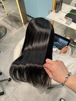 ロンドメリア 天神大名店(Lond Melia) ★くびレイヤーエモージュインナーグレージュ前髪ピンクベージュ