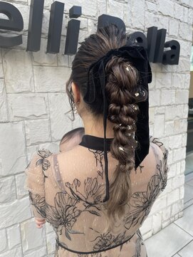 カペリベラ Capelli bella 枚方店 あみおろしポニー / ヘアアレンジ / お呼ばれヘア