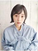 セミウェットの切りっぱなし外ハネボブ