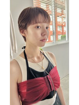 ヘアー アイス 御器所本店(HAIR ICI) 20代30代40代ショートヘアストレート小顔補正立体カット