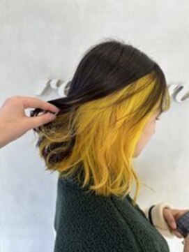 リボーンアルファ 船橋店(reborn α) インナーカラー★ネオンイエロー