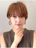 ショートボブ髪型30代40代50代前髪あり前髪なし面長丸顔【荒牧】