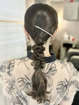 エルバイラビス 大宮(elu by lovis) 《Kurea》タイト編みおろし/結婚式ヘア/埼玉/大宮