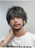 シャドウパーマ緩めメンズパーマツイストスパイラルパーマ