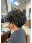 マッシュ×ツイストスパイラルパーマ
