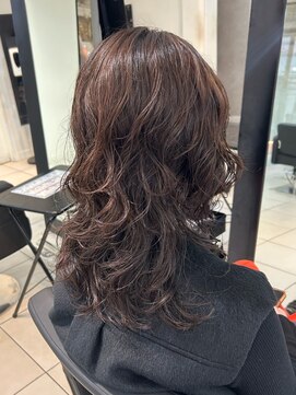 アクアオモテサンドウ(ACQUA omotesando) ＊くびれミディアムウルフパーマスタイルロングウルフパーマヘア