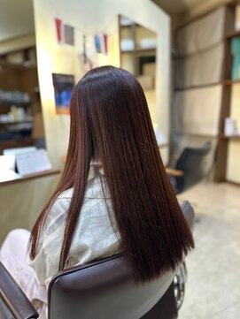 リーガ 荒井店(RIHGA) ブリーチなしワインレッドカラー