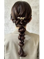 スタイル 横浜(STYLE)&nbsp;結婚式お呼ばれ編みおろし／ヘアセット/ふわふわ/アレンジ