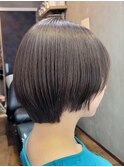 ブリーチなし　ラベンダー×アッシュ×ショートボブ