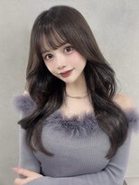 オニキス(ONYX)&nbsp;C72韓国トレンドレイヤーくびれ巻き透明感チョコグレージュ