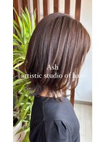 アッシュ アーティスティック スタジオ オブ ヘア(Ash artistic studio of hair)&nbsp;夏カラー×外ハネ