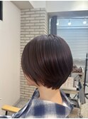 抜け感と品を両立する、大人ボブショート！加藤