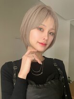 ネイロ バイ ジルブラン 葛西(NeiRo by JIL BLAN) ハイライト白髪ぼかしダブルカラーインナーカラーショートボブ