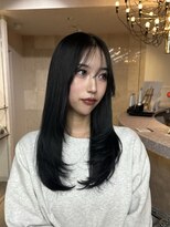 ソワンドブレスセルン 心斎橋(soin de brace cerne)&nbsp;ブルーブラック/暗髪/艶髪/レイヤーカット/心斎橋