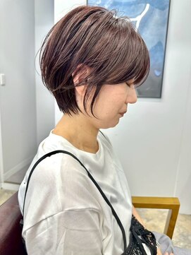 ジュベ 別府店(juve.) 別府ショートボブ顔まわりレイヤーカット髪質改善カラー30代