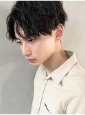【PARK】メンズセンターパートマッシュ×スパイラルパーマ