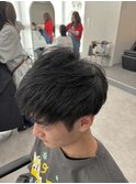 ブルーブラック × メンズカット【神永】