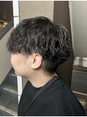 波巻きパーマ