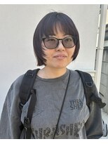 ファヴォリ(favori)&nbsp;【favori 自由が丘】マッシュボブ パープルカラー 顔周りカット