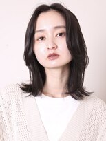 ヨファヘアー 岡本店(YOFA hair) 似合わせカット20代30代40代50代センターパートセミディ0801