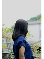 髪と生活美容室 大分本店&nbsp;暗め艶グレーにレイヤー