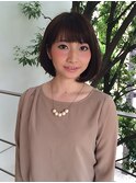 大人可愛いふんわりボブ