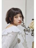 ショートバングミニボブ