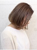 大人ボブ ハイライト