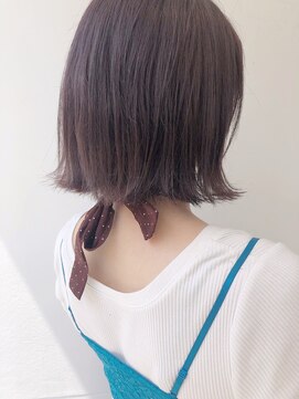 ミント(mint) *スモーキーラベンダーに切りっぱなしボブ*