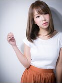 大人かわいい♪斜めバングのナチュラルボブw浦和20代30代40代