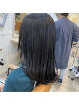 テトテ 天王寺店(tetote)&nbsp;地毛風ストレート #アッシュブラック