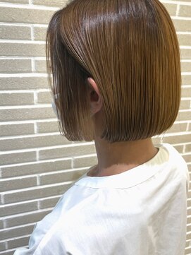 ニューヨークニューヨーク パピオス明石店(NYNY Mothers) ツヤありなミニボブスタイル