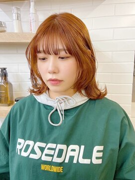 ネオリーブ クーロ(Neolive curro) オレンジカラー/赤系カラー×美髪韓国へア[横浜/東神奈川]