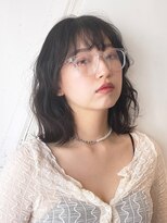 アイティーバイアルバム 北千住店(IT by ALBUM)&nbsp;韓国ストリートミディアム_斜めバンググレージュカラー_59204