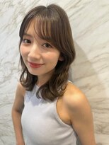 ロンド ルージュ 銀座店(Lond rouge)&nbsp;くびれヘア小顔ヘアシースルーバングふんわりミディアム（田島）