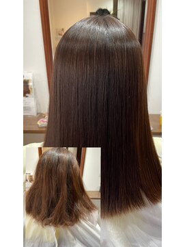 オルブライト(Albright) 低ダメージ縮毛矯正Beforeafter