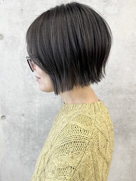 モリオ(morio) +耳かけボブ大人ボブコンパクトボブミニボブ前髪あり30代40代2