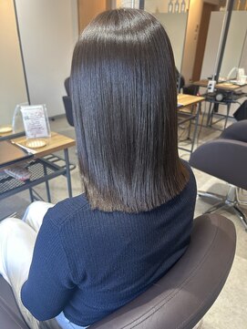 ミリ 久留米(miri..) 切りっぱなし/グレージュ/暗髪/haru