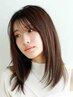 【縮毛矯正コース】カット＋顔回り縮毛矯正＋アミノ酸ｔｒ　￥13,750→