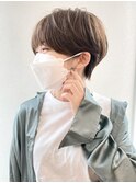 ベージュ / ショートスタイル / くびれショート