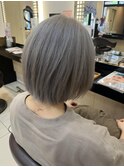 ボブ×グレージュ