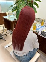 ヘアーアンドエステ ハラダ 滝ノ水店(Hair&Esthe Harada)&nbsp;ブリーチカラー/レッドカラー/ストレートヘア