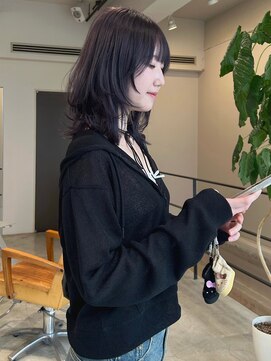 ディーカヘアー(Di KA HAIR) ラベンダーグレー/ミディアムレイヤー/TAKUMI