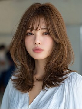 アルトリスト(Altruist Aging×HAIR&SPA) ★ダークアッシュ大人ガーリーボブ着物ミディアムレイヤーカット