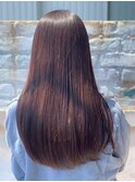 ピンクブラウン/艶髪/髪質改善