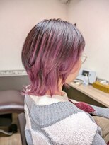 ヘアーズファイン(hair's fine) 20代30代◎春の透明感ショートウルフアンブレラピンク