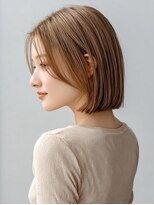レリーリズ 大阪梅田(Rely Liz) 透明感ベージュボブ
